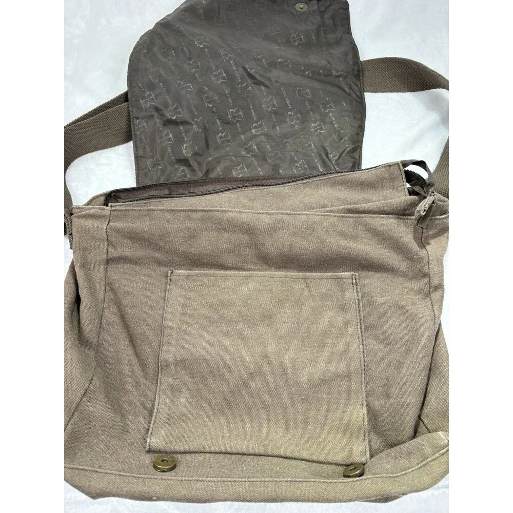 Robin Ruth Messenger Bag Germany Brown Laptop Souvenir Travel Man Bag Canvas